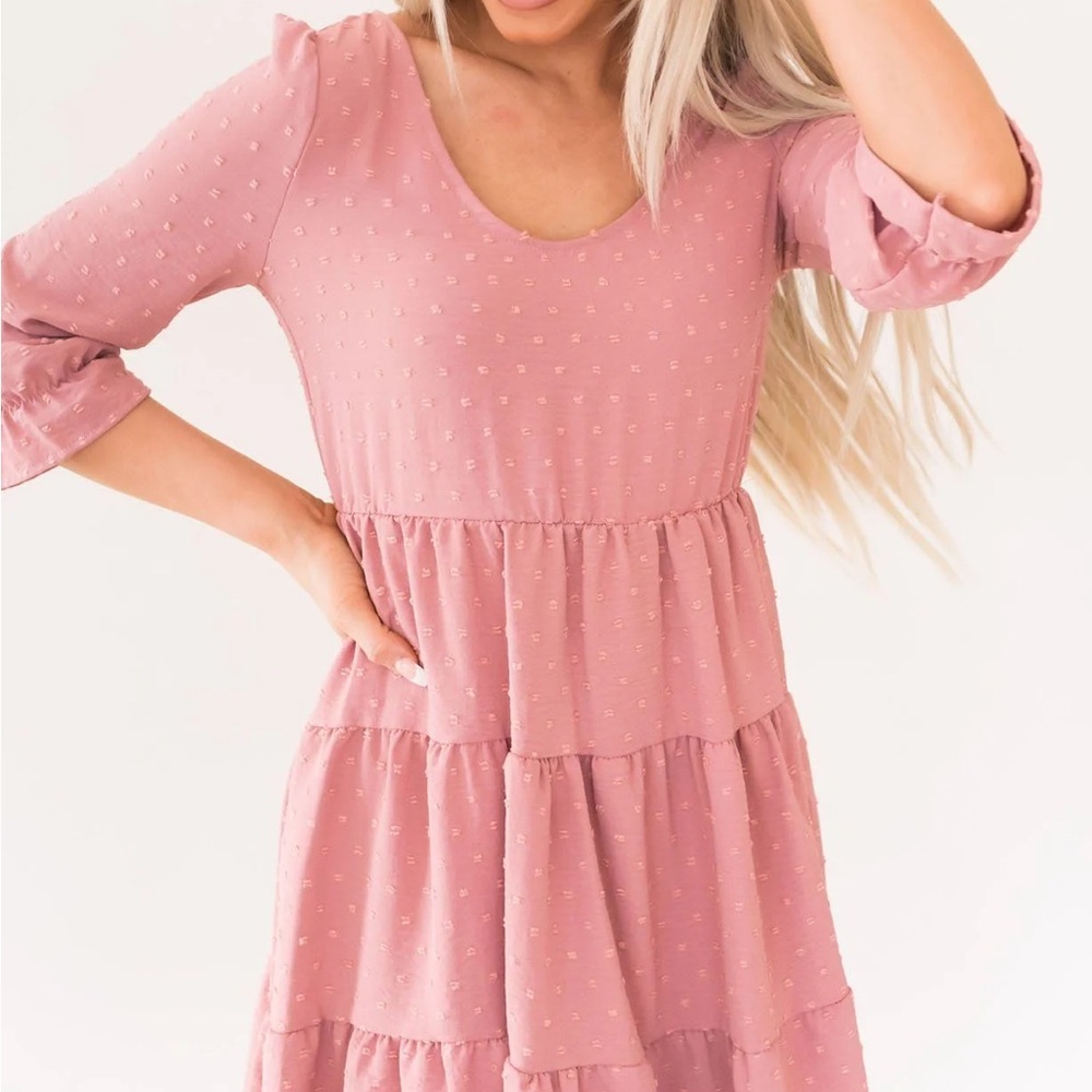 Knee Length Mauve Dress